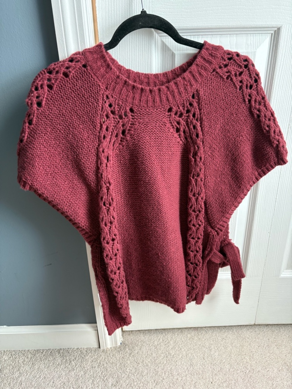 SHEIN Side Tie Sweater Shirt